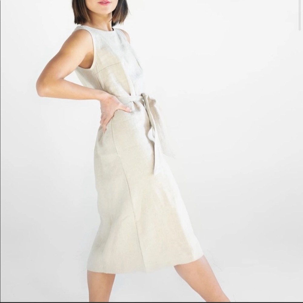 Two Days Off clothing linen dress, size medium
